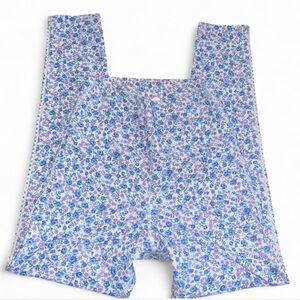 Loveshack blue and pink floral leggings size M
